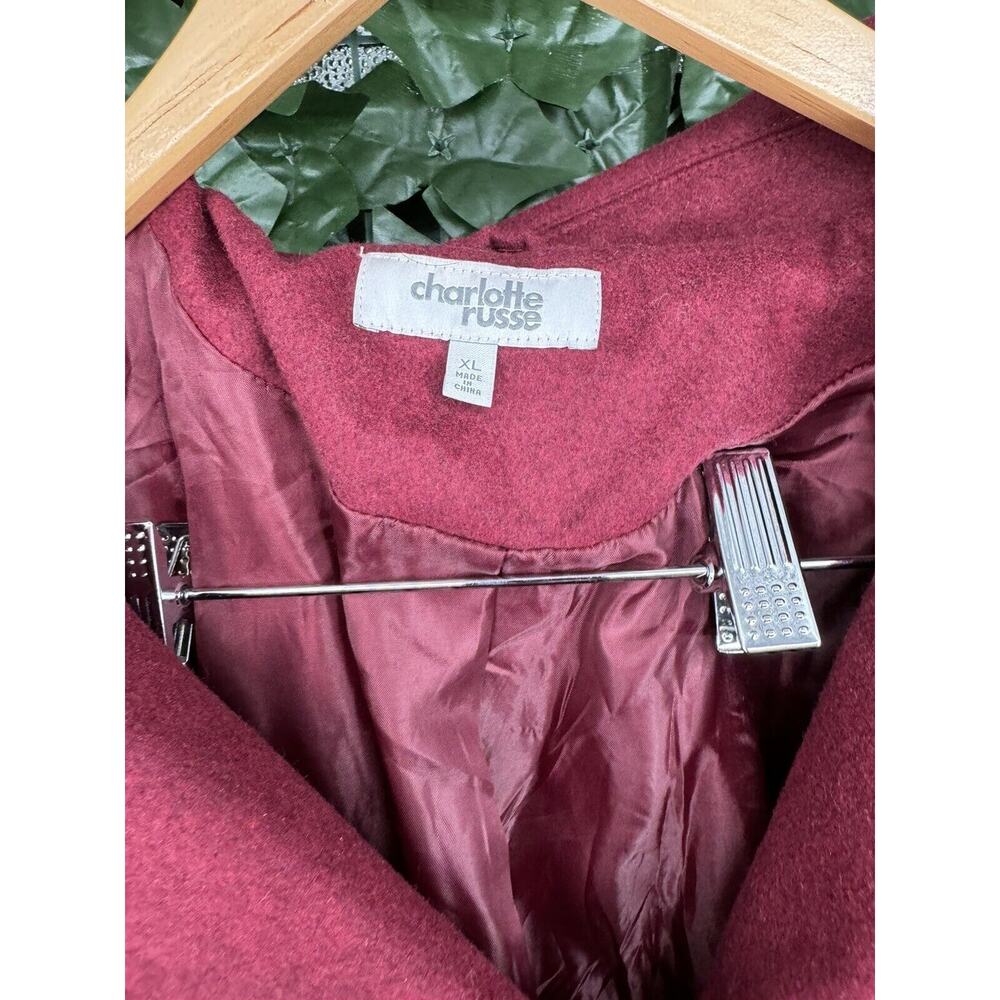 Charlotte Russe zip-up jacket With Pockets Winter Coat Wool & Polyester size XL - Picture 3 of 10